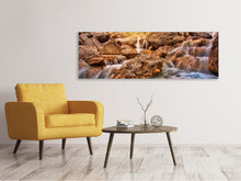 Lade das Bild in den Galerie-Viewer, Leinwandbild Panorama Berg Gewässer
