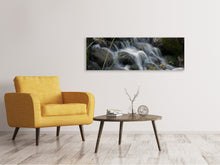 Lade das Bild in den Galerie-Viewer, Leinwandbild Panorama Inspiration Wasserfall
