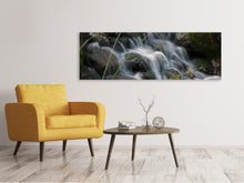 Lade das Bild in den Galerie-Viewer, Leinwandbild Panorama Inspiration Wasserfall
