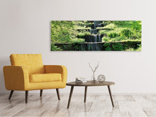 Lade das Bild in den Galerie-Viewer, Leinwandbild Panorama Design Wasserfall
