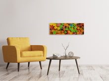 Lade das Bild in den Galerie-Viewer, Leinwandbild Panorama Bunte Fruchtgummis
