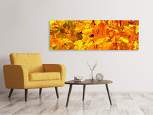 Lade das Bild in den Galerie-Viewer, Leinwandbild Panorama Herbst Blätter
