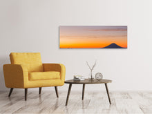 Lade das Bild in den Galerie-Viewer, Leinwandbild Panorama Fujisan bei Sonnenuntergang

