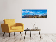 Lade das Bild in den Galerie-Viewer, Leinwandbild Panorama Schweizer Alpen im Frühling
