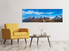 Lade das Bild in den Galerie-Viewer, Leinwandbild Panorama Schweizer Alpen im Frühling
