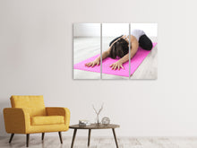 Lade das Bild in den Galerie-Viewer, Leinwandbild 3-teilig Yoga Übung

