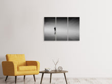 Lade das Bild in den Galerie-Viewer, Leinwandbild 3-teilig Spiegelung im  Nebel
