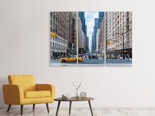 Lade das Bild in den Galerie-Viewer, Leinwandbild 3-teilig Mitten in Manhattan
