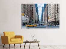 Lade das Bild in den Galerie-Viewer, Leinwandbild 3-teilig Mitten in Manhattan
