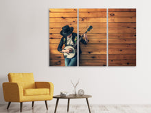 Lade das Bild in den Galerie-Viewer, Leinwandbild 3-teilig Cooler Musiker
