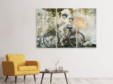 Lade das Bild in den Galerie-Viewer, Leinwandbild 3-teilig Fahrrad Graffiti
