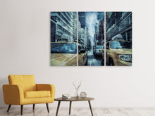 Lade das Bild in den Galerie-Viewer, Leinwandbild 3-teilig Gewitter in New York
