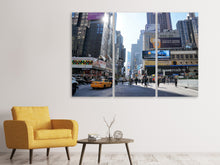Lade das Bild in den Galerie-Viewer, Leinwandbild 3-teilig Shopping in New York
