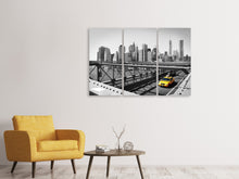 Lade das Bild in den Galerie-Viewer, Leinwandbild 3-teilig Taxi in New York
