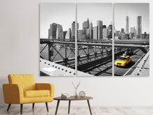 Lade das Bild in den Galerie-Viewer, Leinwandbild 3-teilig Taxi in New York
