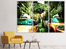 Lade das Bild in den Galerie-Viewer, Leinwandbild 3-teilig Taxi Fantasie
