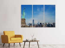 Lade das Bild in den Galerie-Viewer, Leinwandbild 3-teilig Freiheitsstatue NYC
