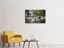 Lade das Bild in den Galerie-Viewer, Leinwandbild 3-teilig Achtung Wasserfälle
