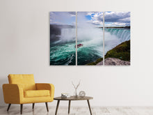 Lade das Bild in den Galerie-Viewer, Leinwandbild 3-teilig Action am Wasserfall
