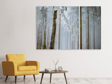 Lade das Bild in den Galerie-Viewer, Leinwandbild 3-teilig Wald im Winter
