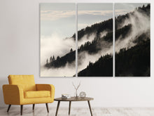 Lade das Bild in den Galerie-Viewer, Leinwandbild 3-teilig Nebel in den Wälder
