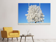 Lade das Bild in den Galerie-Viewer, Leinwandbild 3-teilig Winter Baum
