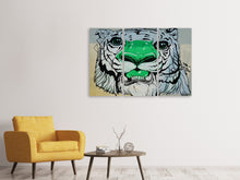 Lade das Bild in den Galerie-Viewer, Leinwandbild 3-teilig Graffiti Tiger
