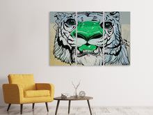 Lade das Bild in den Galerie-Viewer, Leinwandbild 3-teilig Graffiti Tiger
