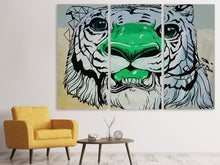 Lade das Bild in den Galerie-Viewer, Leinwandbild 3-teilig Graffiti Tiger
