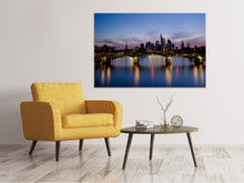 Lade das Bild in den Galerie-Viewer, Leinwandbild Skyline in romantischer Stimmung
