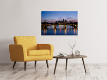 Lade das Bild in den Galerie-Viewer, Leinwandbild Skyline in romantischer Stimmung
