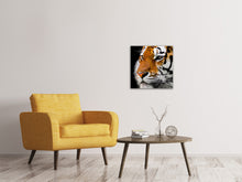 Lade das Bild in den Galerie-Viewer, Leinwandbild Close up Tiger Kopf
