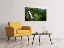 Lade das Bild in den Galerie-Viewer, Leinwandbild Ausblick Wasserfall
