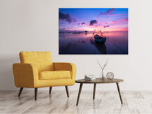 Lade das Bild in den Galerie-Viewer, Leinwandbild Beeindruckender Sonnenuntergang am Meer

