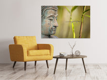 Lade das Bild in den Galerie-Viewer, Leinwandbild XL Buddha Kopf
