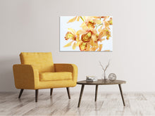 Lade das Bild in den Galerie-Viewer, Leinwandbild Gelbe Orchidee
