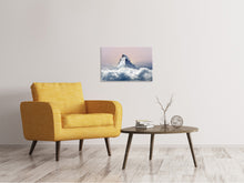 Lade das Bild in den Galerie-Viewer, Leinwandbild Matterhorn in Wolken
