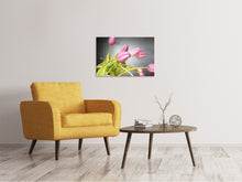 Lade das Bild in den Galerie-Viewer, Leinwandbild Der Tulpenstrauss in rosa
