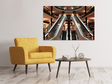Lade das Bild in den Galerie-Viewer, Leinwandbild Rolltreppe im Einkaufszentrum
