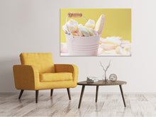 Lade das Bild in den Galerie-Viewer, Leinwandbild Marshmallow im Eimer
