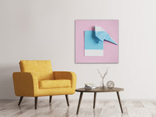 Lade das Bild in den Galerie-Viewer, Leinwandbild Origami Vogel
