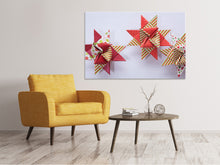 Lade das Bild in den Galerie-Viewer, Leinwandbild Sterne Origami
