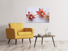 Lade das Bild in den Galerie-Viewer, Leinwandbild Sterne Origami
