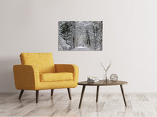 Lade das Bild in den Galerie-Viewer, Leinwandbild Verzauberter Winterwald
