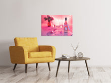 Lade das Bild in den Galerie-Viewer, Leinwandbild Cheers in rosa-rot
