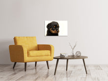 Lade das Bild in den Galerie-Viewer, Leinwandbild Rottweiler Welpe zum Verlieben
