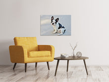 Lade das Bild in den Galerie-Viewer, Leinwandbild Süsse Französische Bulldogge
