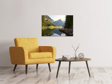 Lade das Bild in den Galerie-Viewer, Leinwandbild Stilles Gewässer in den Bergen
