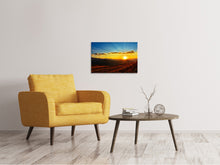Lade das Bild in den Galerie-Viewer, Leinwandbild Sonnenuntergang in der Welt der Berge
