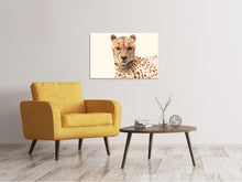 Lade das Bild in den Galerie-Viewer, Leinwandbild Gepard in der Sonne
